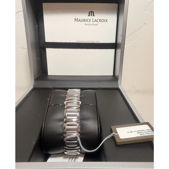 NEWMaurice Lacroix Miros MI1053-SS002-320 Stainless Steel Date Quartz 28MM Watch main image 13